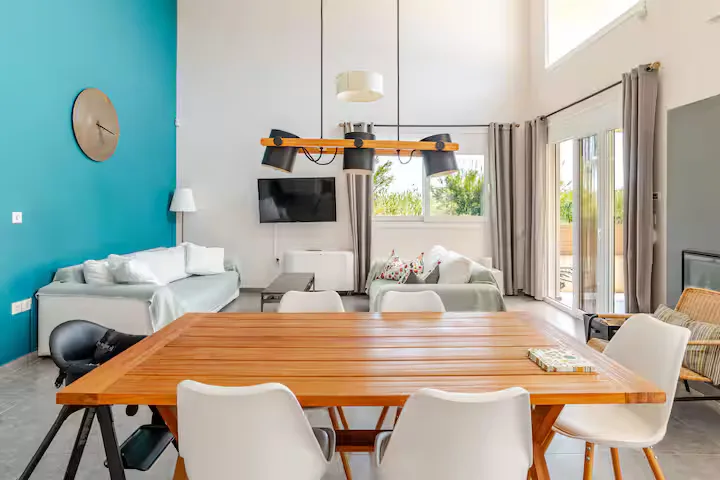 Interior of GS Vibes holiday villa, Porto Rafti