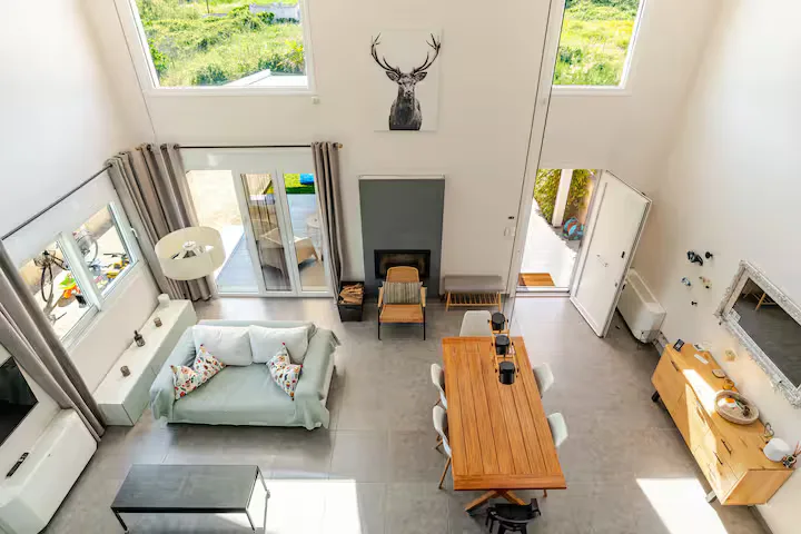 Living area at GS Vibes 3-bedroom villa, Porto Rafti