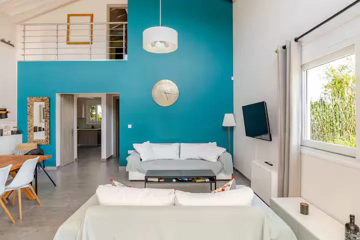 Interior detail at GS Vibes villa, Porto Rafti